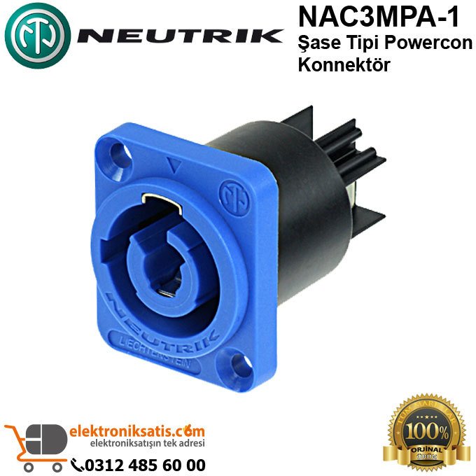 Neutrik NAC3MPA-1 Şase Tipi Powercon Konnektör