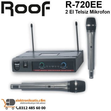 Roof R-720EE 2 El Telsiz Mikrofon