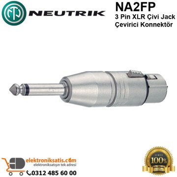 Neutrik NA2FP 3 Pin XLR Çivi Jack Çevirici Konnektör