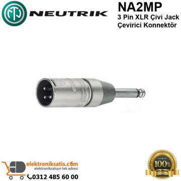 Neutrik NA2MP 3 Pin XLR Çivi Jack Çevirici Konnektör