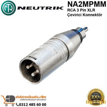 Neutrik NA2MPMM RCA 3 Pin XLR Çevirici Konnektör