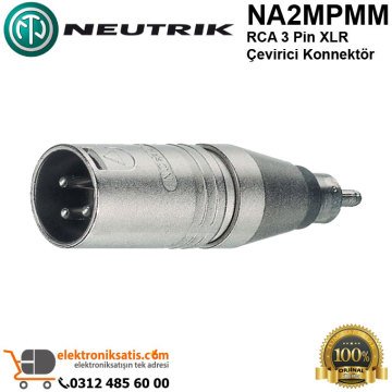 Neutrik NA2MPMM RCA 3 Pin XLR Çevirici Konnektör