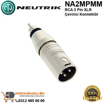 Neutrik NA2MPMM RCA 3 Pin XLR Çevirici Konnektör