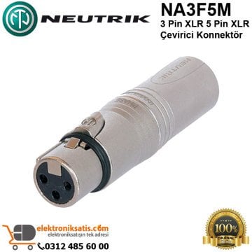 Neutrik NA3F5M 3 Pin XLR 5 Pin XLR Çevirici Konnektör