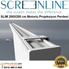 Screenline SLIM 180x135 cm Motorlu Projeksiyon Perdesi