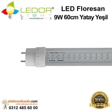 Ledorlight LED Floresan 9W 60 cm Yatay Yeşil