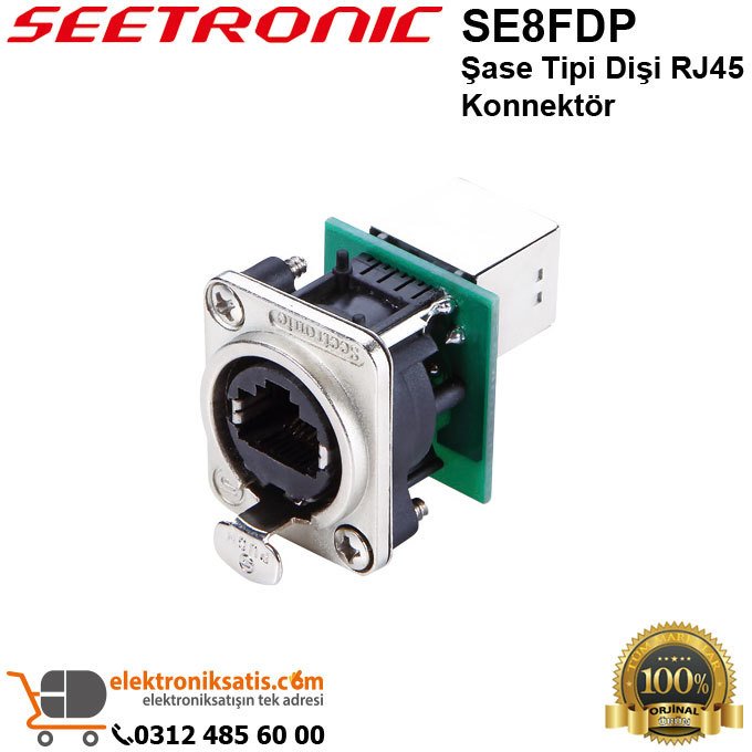 Seetronic SE8FDP Şase Tipi Dişi RJ45 Konnektör