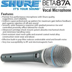 Shure BETA87A Vokal Mikrofon