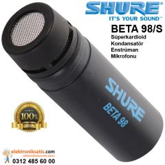 Shure BETA 98/S Süperkardioid Kondansatör Enstrüman Mikrofon