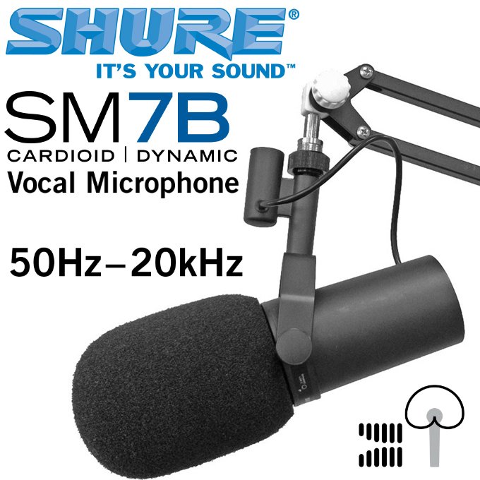 Shure SM7B Radyo TV Mikrofonu