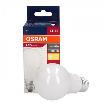 Osram 8,5W E27 2700K Sıcak Beyaz Led Ampul (Gün ışığı)