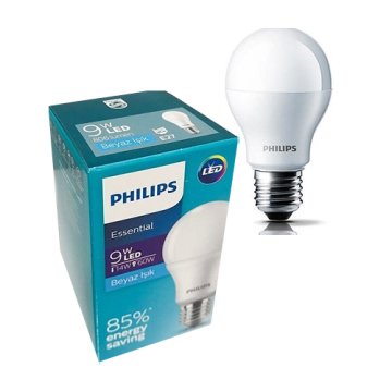 Philips 9W E27 6500K Beyaz Işık Essential Led Ampul