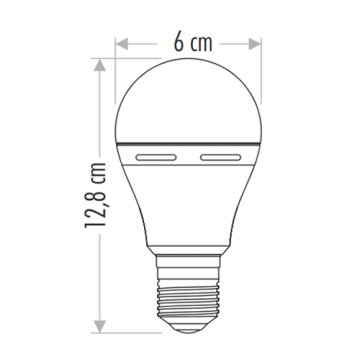 Cata Şarjlı 7W E27 Duy 6500K Beyaz Işık Led Ampul (6 Saat) CT-4229