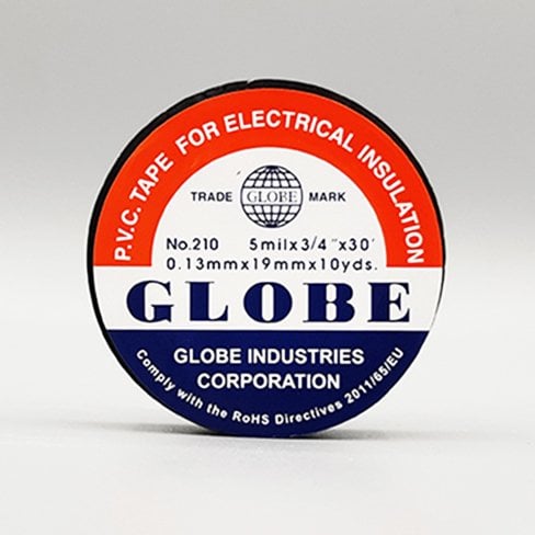 Globe 19mm x 10mt. Pvc Elektrik Izole Bant Siyah Izolasyon Bandı