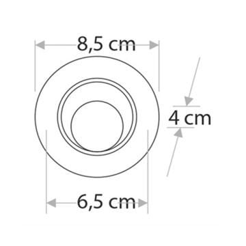 Cata 6 Watt Akik Led Spot Armatür 3200K Günışığı Saten Kasa CT-5252