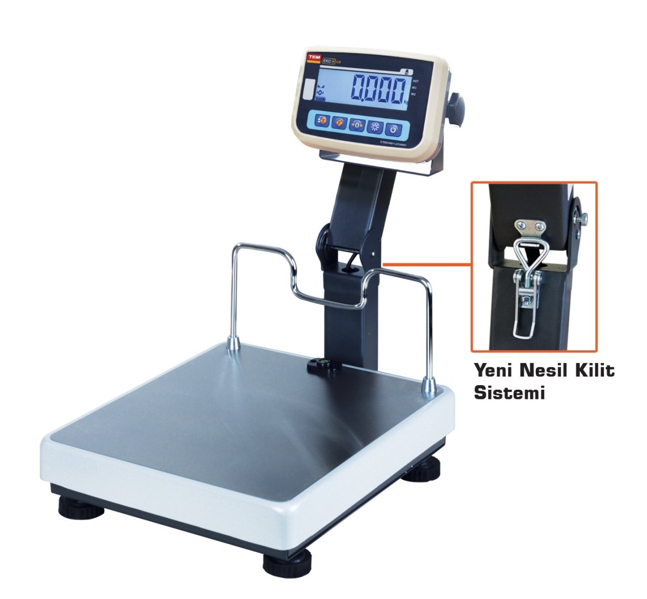 Elektronik Baskül Eko Tartım Tip Kırılır Boyun 150 kg