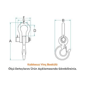 SH-WP1 3000 Kg Kablosuz Vinç Baskülü