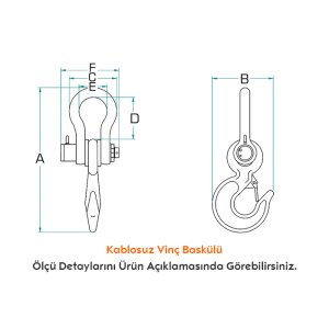 SH-WP1 15000 Kg Kablosuz Vinç Baskülü