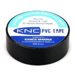 KNC Siyah PVC Elektrikçi Bandı, 500 Adet