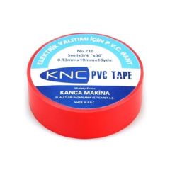 KNC Kırmızı PVC Elektrikçi Bandı, 500 Adet