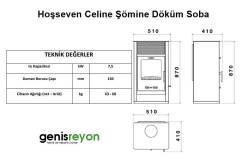 Hoşseven Celine Şömine Döküm Soba