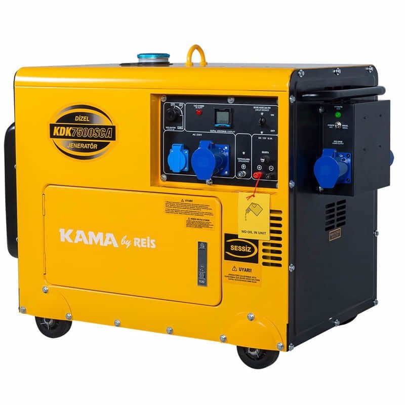 Kama KDK7500SCA 6,25 kVA Monofaze Otomatik Dizel Jeneratör