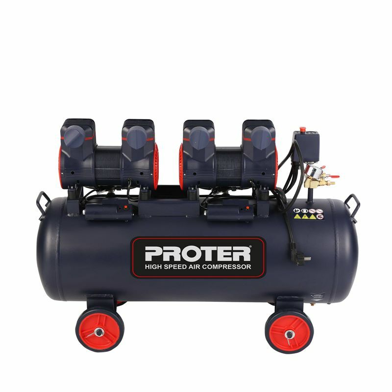 Proter 100 Lt 4 Hp 8 Bar Yüksek Hızlı Yağsız Hava Kompresörü