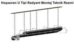 Hoşseven 38 KW U Tipi Borulu Radyant Isıtıcı 6 Mt