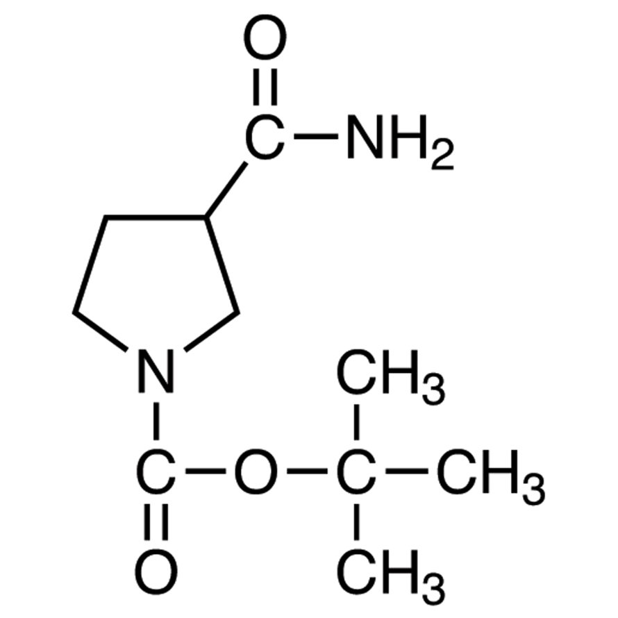 tert-Butyl 3-Carbamoylpyrrolidine-1-carboxylate >98.0%(HPLC)(N) - CAS 122684-34-8