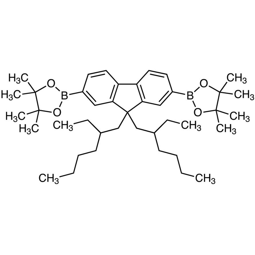 9,9-Bis(2-ethylhexyl)-2,7-bis(4,4,5,5-tetramethyl-1,3,2-dioxaborolan-2-yl)fluorene >98.0%(HPLC) - CAS 357219-41-1