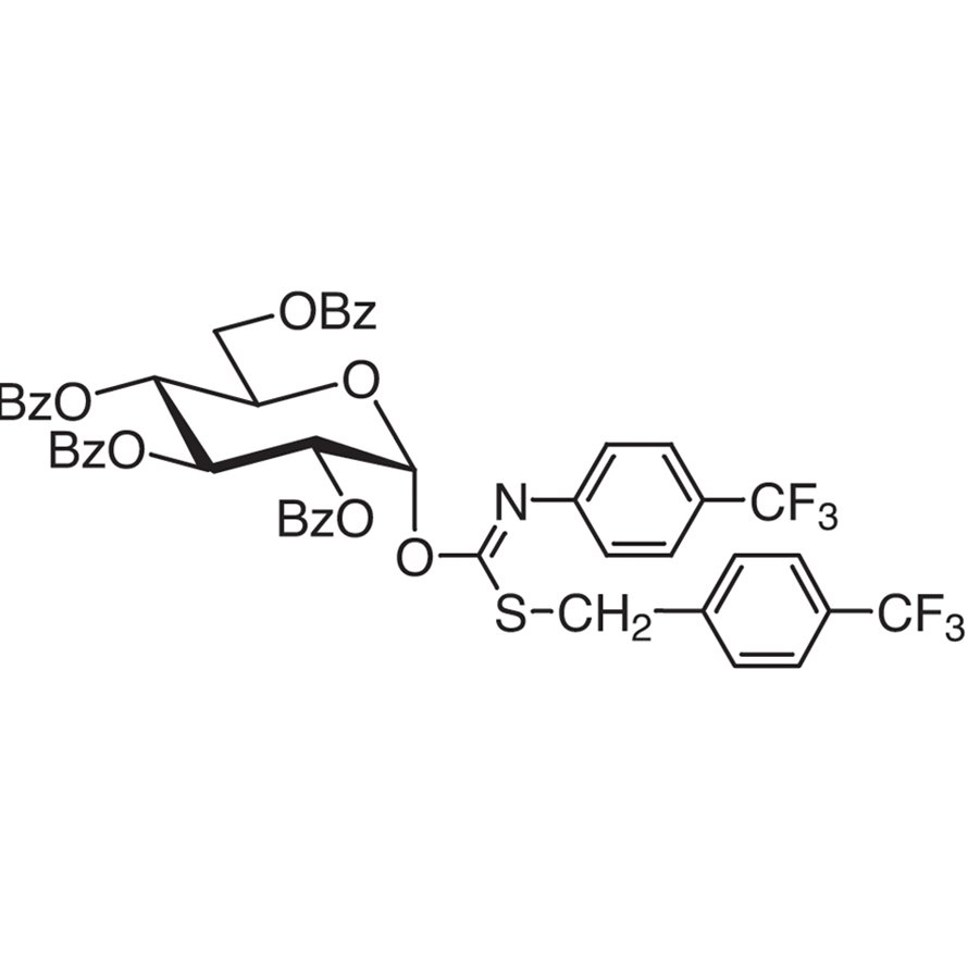 2,3,4,6-Tetra-O-benzoyl-α-D-glucopyranosyl p-Trifluoromethylbenzylthio-N-(p-trifluoromethylphenyl)formimidate >96.0%(HPLC) - CAS 428816-48-2