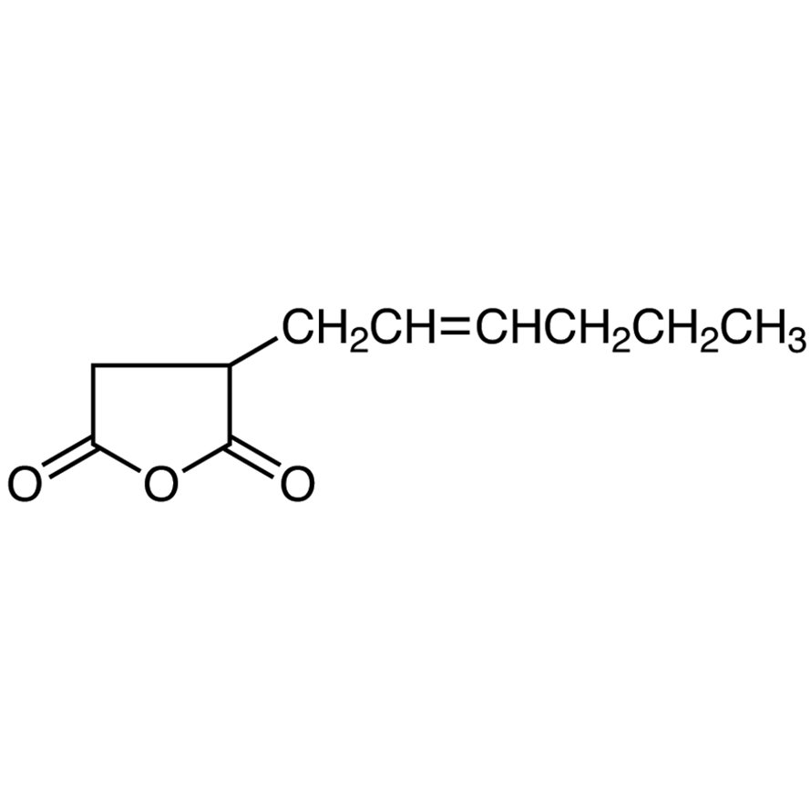2-Hexen-1-ylsuccinic Anhydride (cis- and trans- mixture) >96.0%(GC)(T) - CAS 10500-34-2