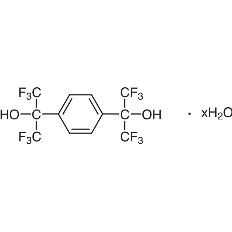 1,4-Bis(hexafluoro-α-hydroxyisopropyl)benzene Hydrate >98.0%(GC) - CAS 1992-15-0