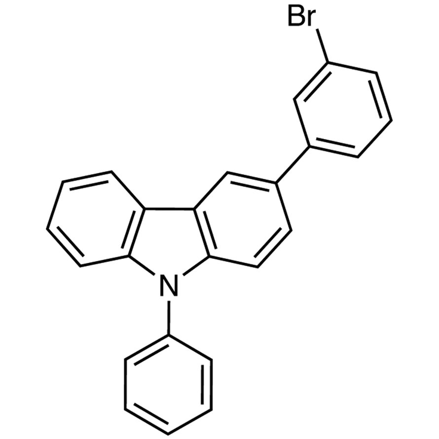 3-(3-Bromophenyl)-9-phenyl-9H-carbazole >98.0%(GC) - CAS 854952-59-3