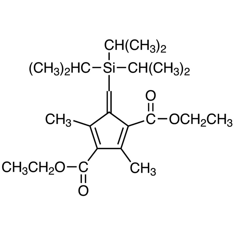 Diethyl 2,4-Dimethyl-5-[(triisopropylsilyl)methylene]-1,3-cyclopentadiene-1,3-dicarboxylate (cis- and trans- mixture) >93.0%(HPLC) - CAS 1417407-35-2