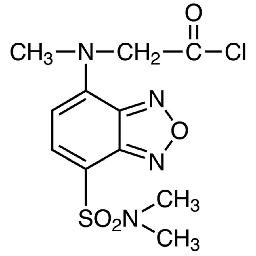 DBD-COCl [=4-(N,N-Dimethylaminosulfonyl)-7-(N-chloroformylmethyl-N-methylamino)-2,1,3-benzoxadiazole] [for HPLC Labeling] >93.0%(T) - CAS 156153-43-4