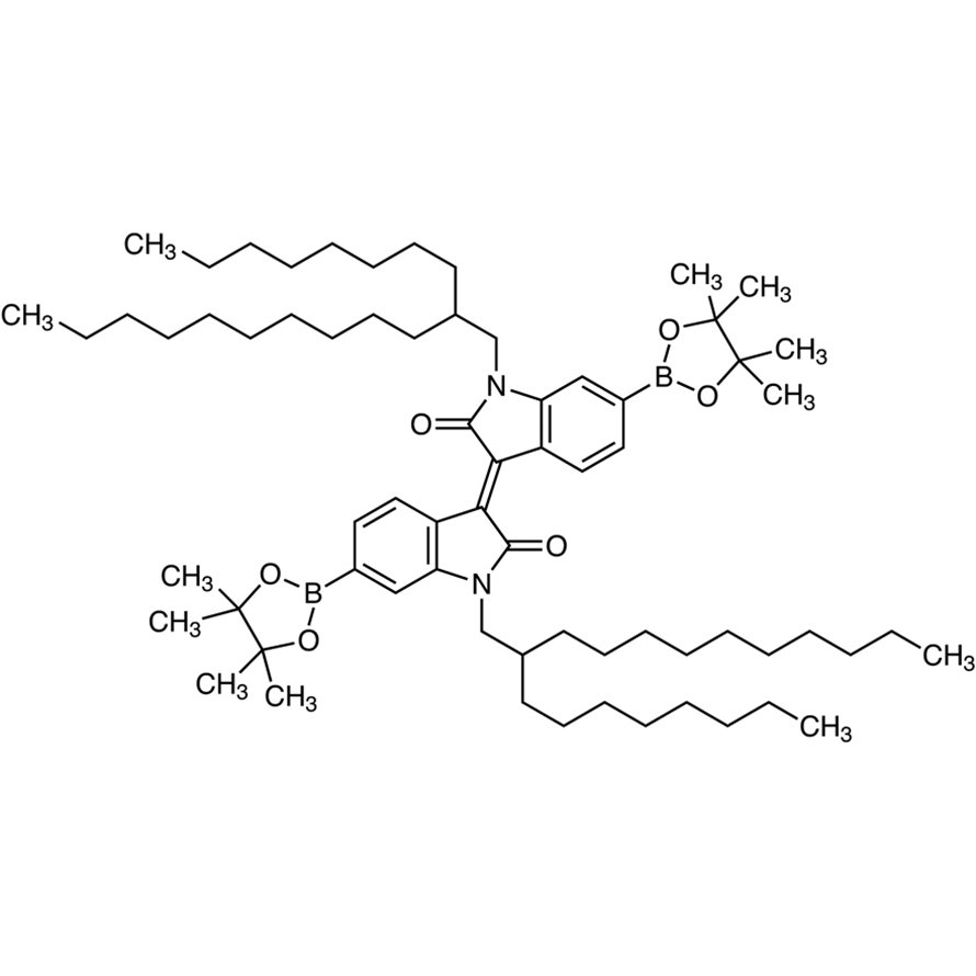 N,N'-Bis(2-octyldodecyl)-6,6'-bis(4,4,5,5-tetramethyl-1,3,2-dioxaborolan-2-yl)isoindigo  - CAS 1563062-80-5