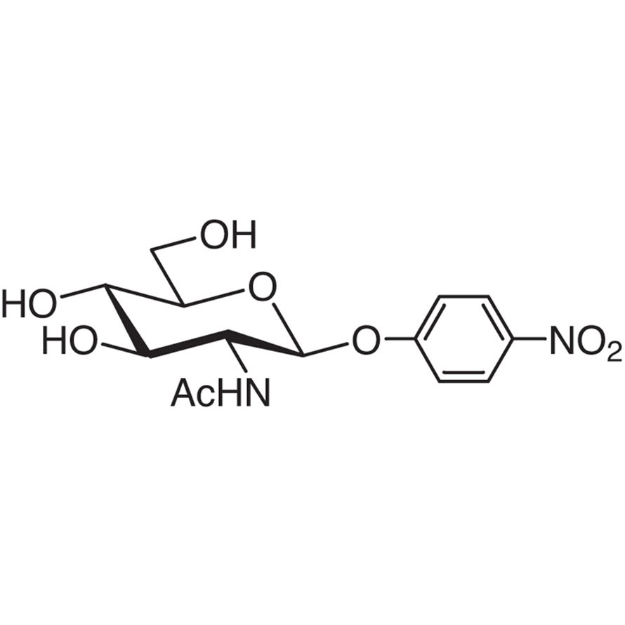 4-Nitrophenyl 2-Acetamido-2-deoxy-β-D-glucopyranoside >98.0%(HPLC)(N) - CAS 3459-18-5