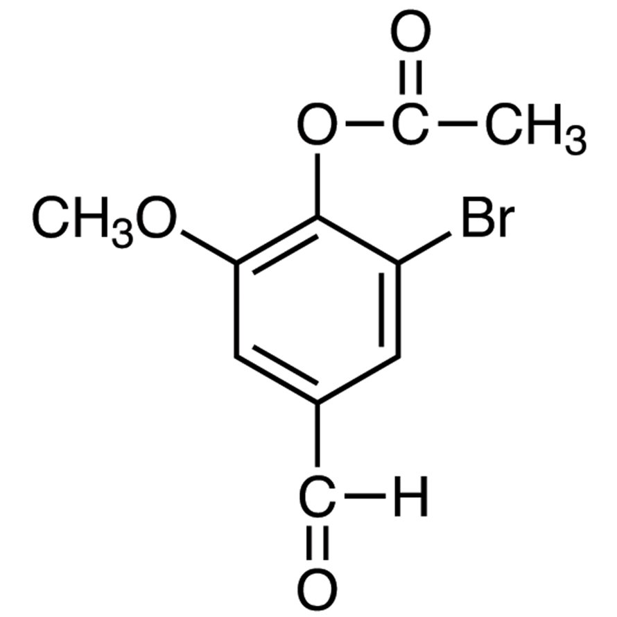 2-Bromo-4-formyl-6-methoxyphenyl Acetate >98.0%(GC) - CAS 308088-29-1