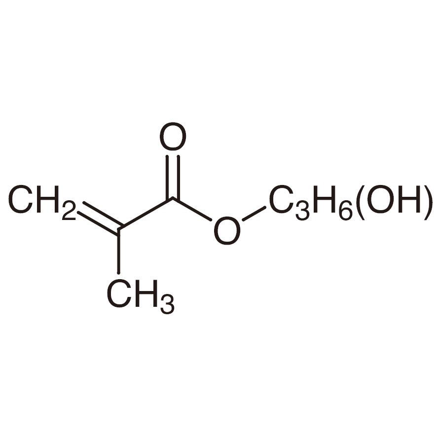 Hydroxypropyl Methacrylate (mixture of 2-Hydroxypropyl and 2-Hydroxy-1-methylethyl Methacrylate) (stabilized with MEHQ) >97.0%(GC) - CAS 27813-02-1