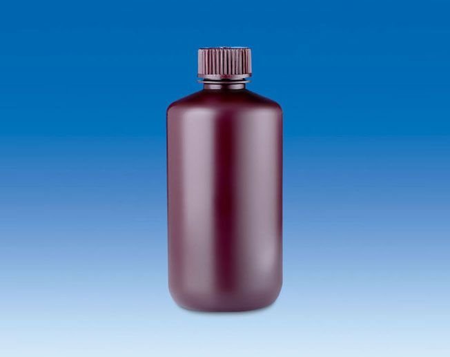 Şişe (Pe-Hd), Dar Boyun - Vidalı Kapaklı - Kahve Renkli   4 ml