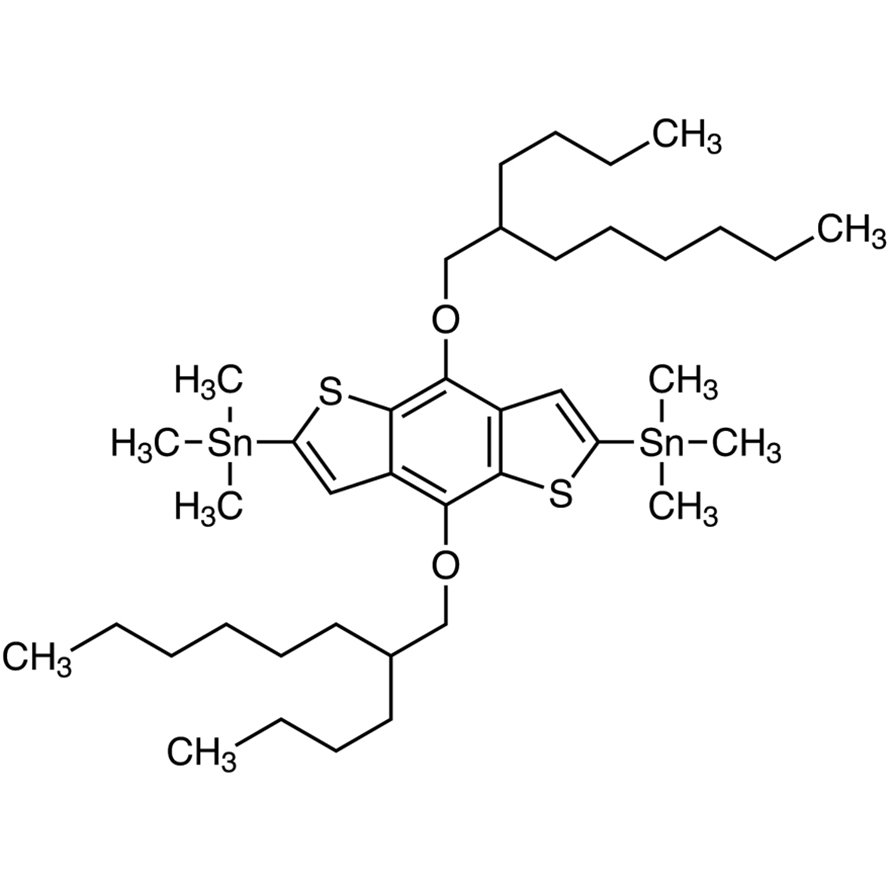 4,8-Bis(2-butyl-n-octyloxy)-2,6-bis(trimethylstannyl)benzo[1,2-b:4,5-b']dithiophene >97.0%(HPLC) - CAS 1271439-08-7