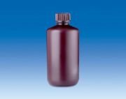 Şişe (Pe-Hd), Dar Boyun - Vidalı Kapaklı -Kahve Renkli   15 ml