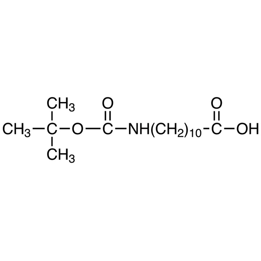 11-[(tert-Butoxycarbonyl)amino]undecanoic Acid >98.0%(T)(N) - CAS 10436-25-6