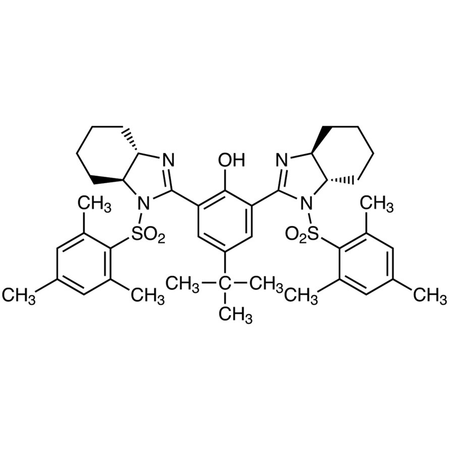 (-)-4-tert-Butyl-2,6-bis[(4S,5S)-4,5-tetramethylene-1-(2,4,6-trimethylbenzenesulfonyl)imidazolin-2-yl]phenol (contains 5% Dichloromethane at maximum) >98.0%(HPLC) - CAS 2102316-91-4