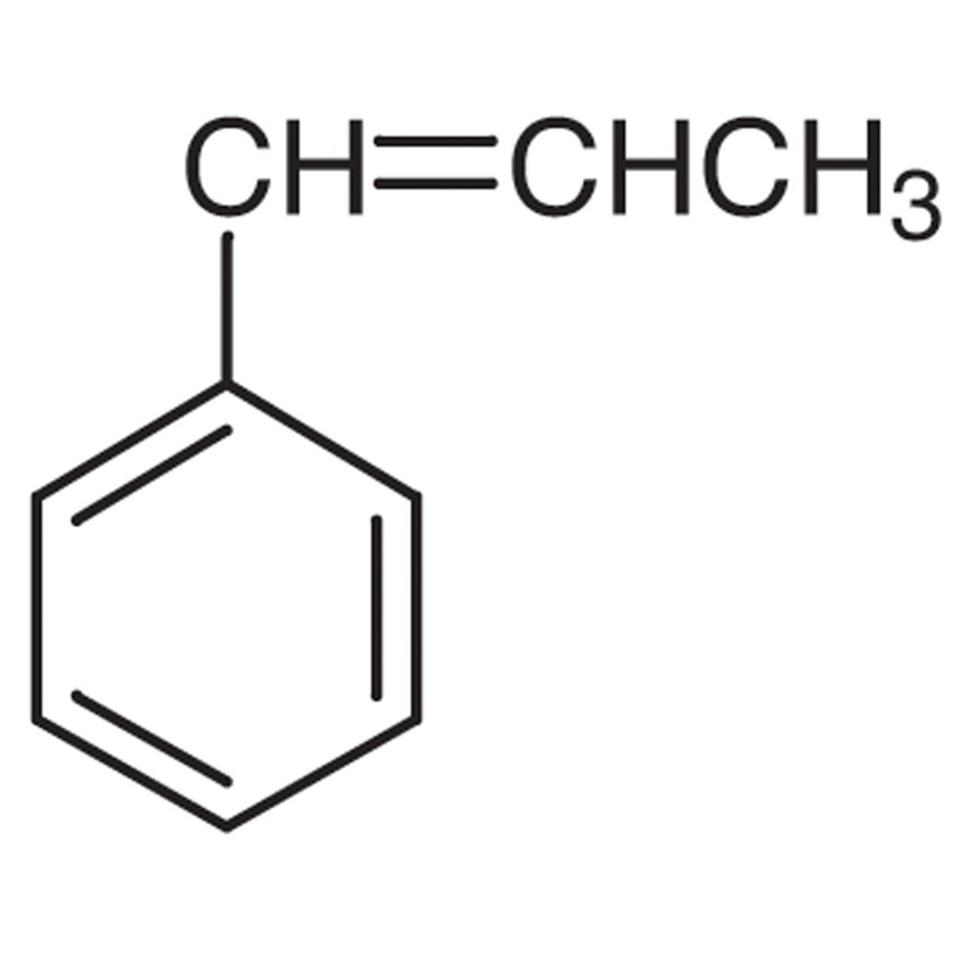β-Methylstyrene (cis- and trans- mixture) (stabilized with TBC) >95.0%(GC) - CAS 637-50-3