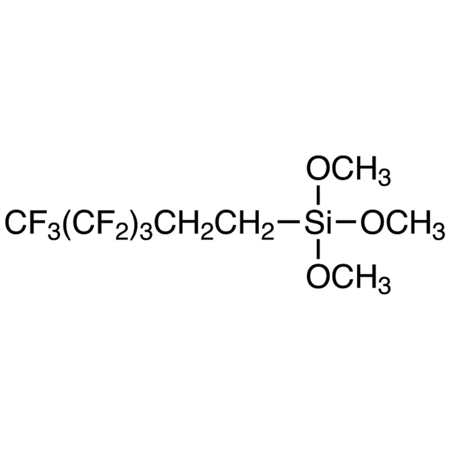 Trimethoxy(1H,1H,2H,2H-nonafluorohexyl)silane >97.0%(GC) - CAS 85877-79-8