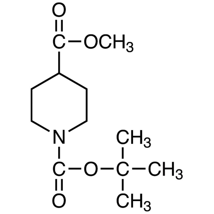 Methyl 1-(tert-Butoxycarbonyl)-4-piperidinecarboxylate >98.0%(GC) - CAS 124443-68-1