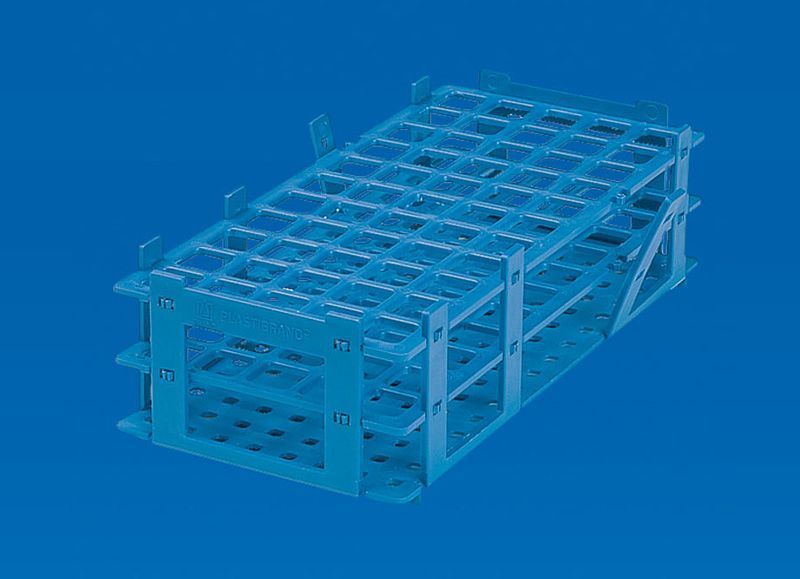 Tüp Standı (Pp) 6X14, 84 Tüp İçin  Mavi Renk   Ø 13 mm