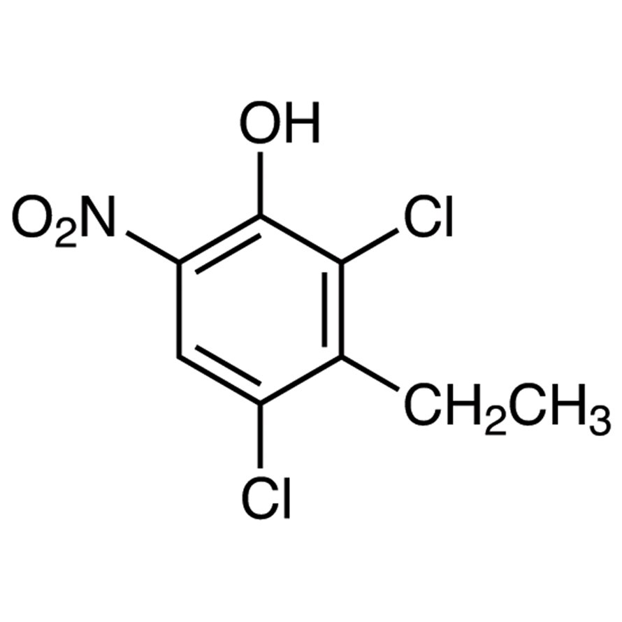 2,4-Dichloro-3-ethyl-6-nitrophenol >98.0%(GC)(T) - CAS 99817-36-4
